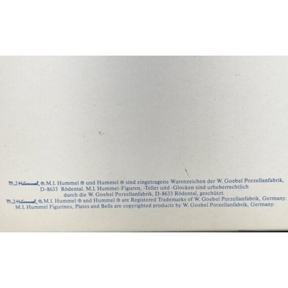 M J Hummel “Friends‎ Forever" Collector Relief Plates 1991 "Meditation" Org. Box - Picture 15 of 15